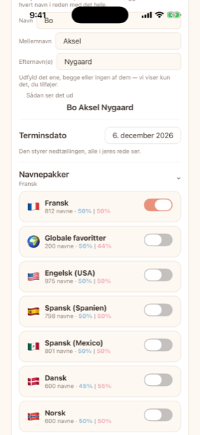 Navnepakker fra syv traditioner
